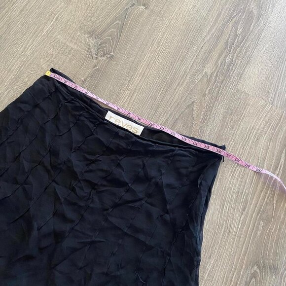 vintage sheer pleated mini black skirt - Picture 5 of 8